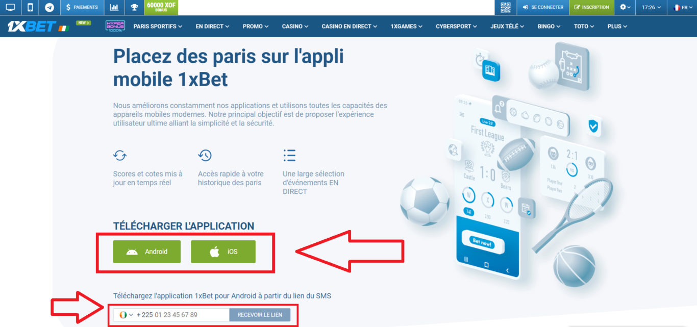 1xBet nouvelle version à télécharger en ligne