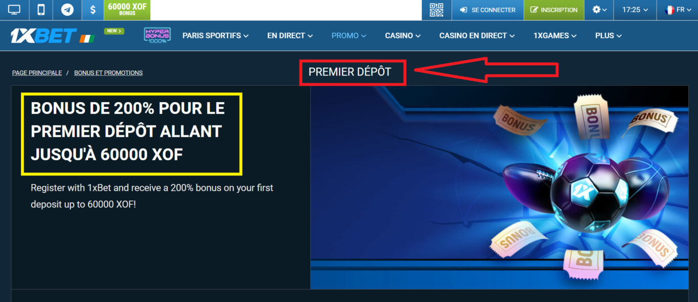 1xBet bonus pour les nouveaux parieurs